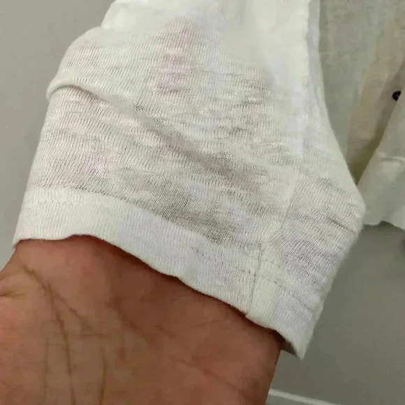 Eileen Fisher 100% Linen Button Front V-Neck Cardigan White Women's  Medium - Picture 5 of 14